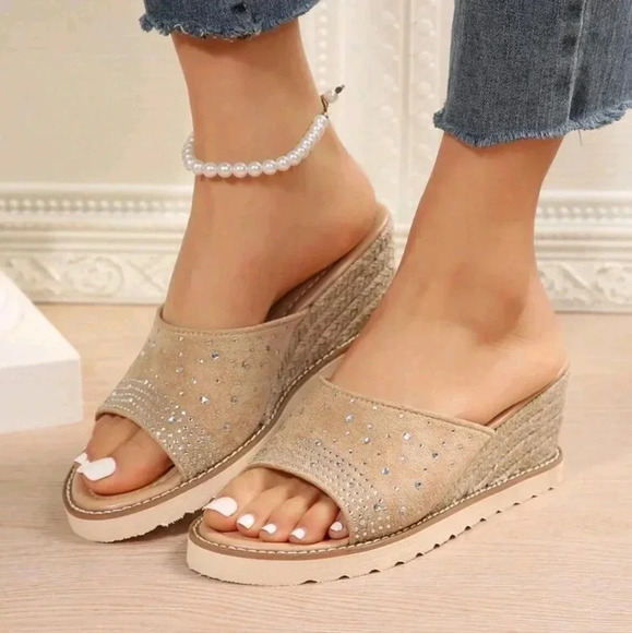 Women Outdoor Wedge Heel Waterproof Platform Sandals - Picture 4 of 7